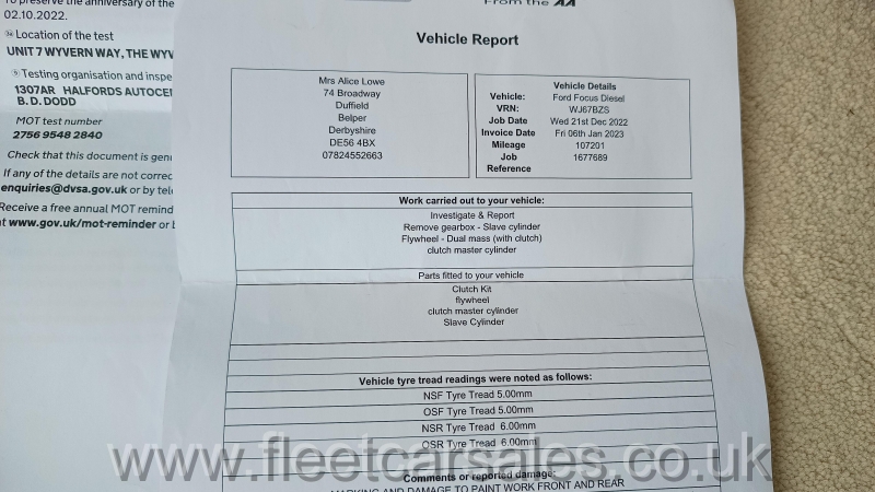 focus servicing book